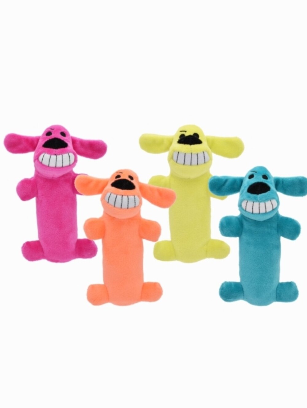 Multipet NWT 6" Original Loofa Squeaky Plush Dog Toy- Pick 2- Assorted Colors
